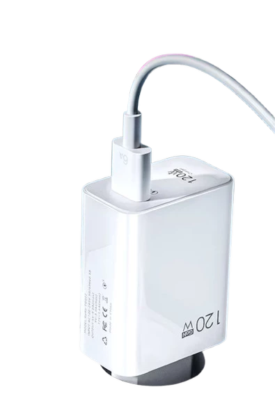 Şarj Aleti Hızlı Güvenli Şarj 120W USB  Type C Uçlu Kablolu Şarj Aleti - 3