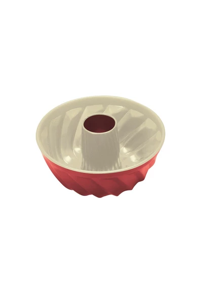 Fisko Klasik Kek Kalıbı - Seramik Kaplama - 22 cm Kırmızı 1031755523