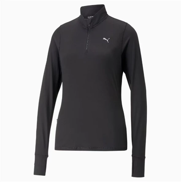 Puma Run Favorite 1/4 Zip Kadın Siyah Koşu/Antrenman Üstü - 523170 01 - 6