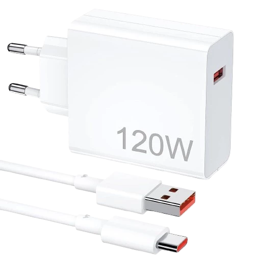 Şarj Aleti Hızlı Güvenli Şarj 120W USB  Type C Uçlu Kablolu Şarj Aleti