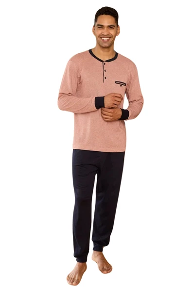 Kly Erkek Uzun Kol Patlı Pijama Takım 9261 - 4