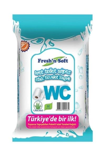 FRESH'N Soft Islak Tuvalet Kağıdı 60'lı