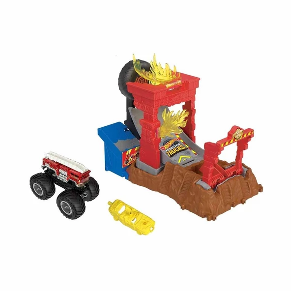 Hot Wheels Monster Trucks Ateşle Çarpışma Mücadelesi Oyun Seti - 2
