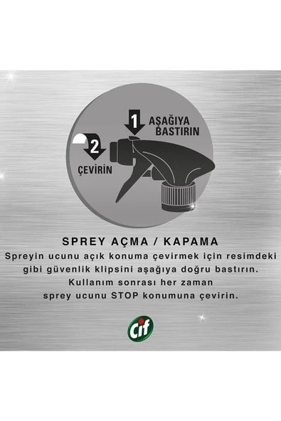 Cif Power Perfect Kireç Ve Pas Sprey Temizleyici 435 Ml - 7