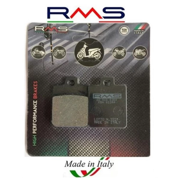 Sym Fiddle 3 200 Arka Fren Balata Rms İtaly