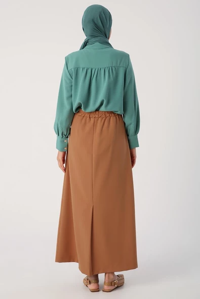 Hardal-Beli Lastikli Kalem Etek - Resim 4