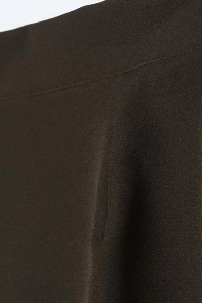 Haki-Beli Lastikli Kalem Etek - Resim 6