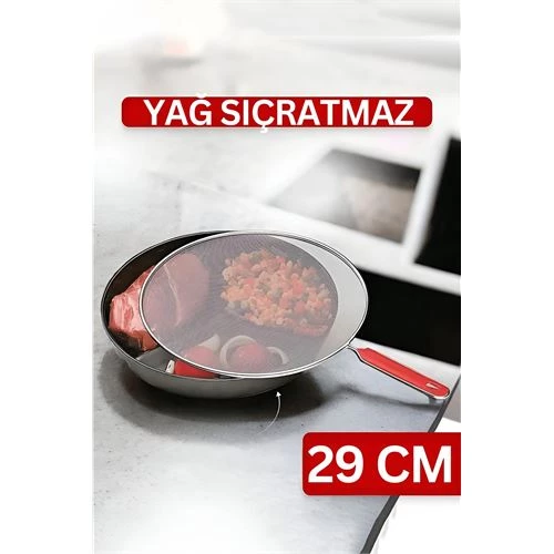 Flou Kızartma Yağ Sıçratmaz ve Un Eleği