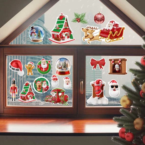 Yılbaşı Temalı Sticker Set - 2