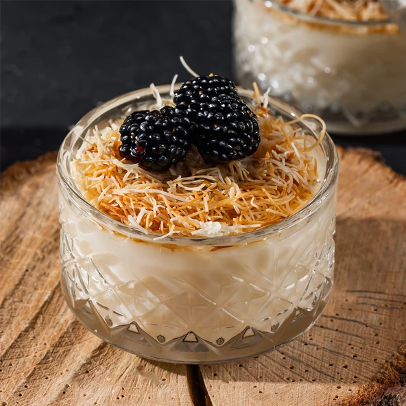 Porsima TE-10 Cam Kase Puding Tatlı Ve Dondurma Kasesi 6'lı Kase Seti Dondurma Çerez Kasesi - 2