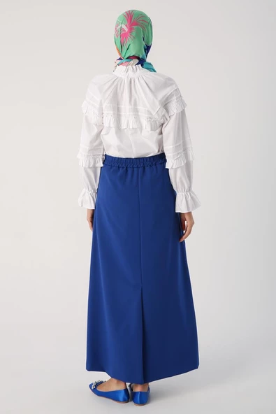 Saks-Beli Lastikli Kalem Etek - Resim 4