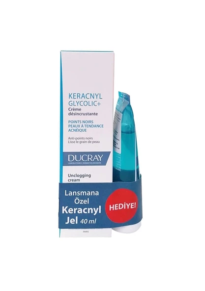 Ducray Keracnyl Glycolic+ Creme Siyah Nokta Bakım Kiti 30 ml