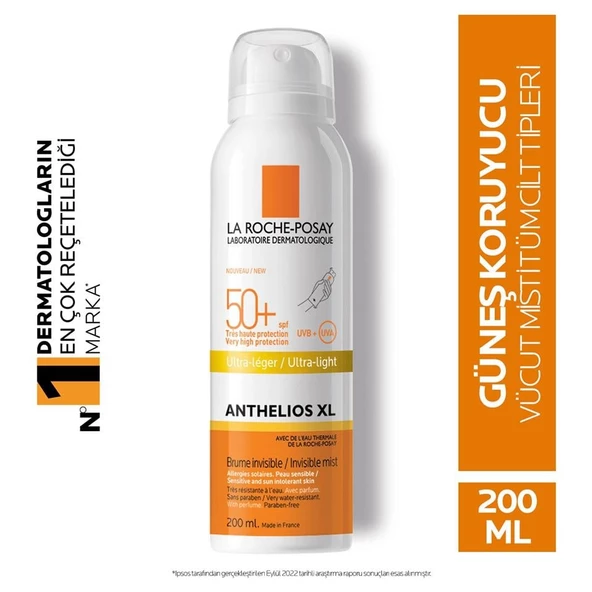 La Roche- Posay  Anthelios  Ultra Light Body Mist SPF 50 Plus 200 ml