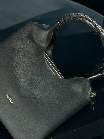 İSOLA El Ve Kol Çantası Olarak Tasarlanmış Suni Deri Bayan Omuz Çantası SL.7363477144SYH - Resim 4