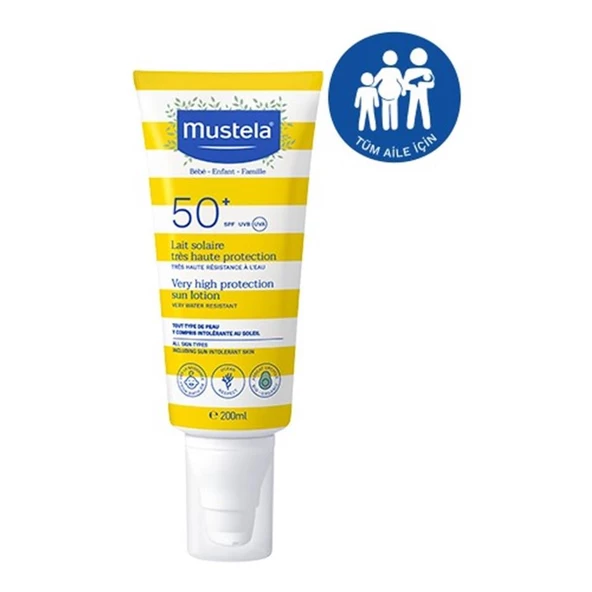 Mustela Yüksek Korumalı Yüz Güneş Kremi Spf 50 200 ml