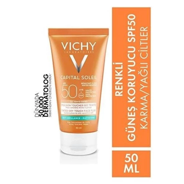 Vichy Capital Soleil BB Tinted Dry Touch Face Fluid Spf 50 50 ml