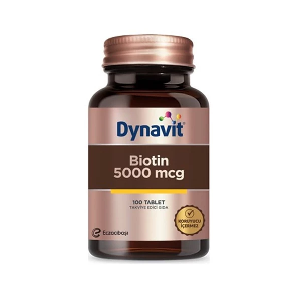 Dynavit Biotin 5000 Mcg 100 Tablet