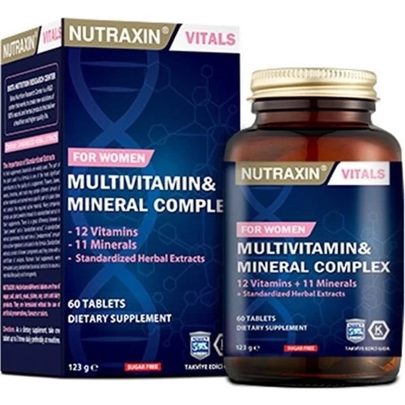 Nutraxin Multivitamin Kadın 60 Tablet