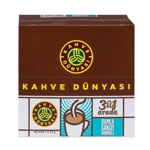 Kahve Dünyası 3ü 1 Arada Damla Sakızlı 40lı Paket - 2