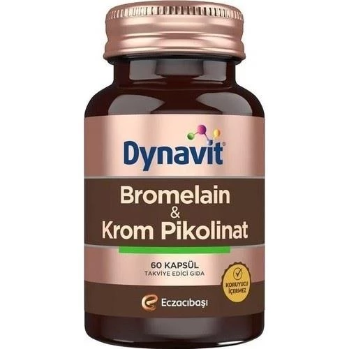 Dynavit Bromelain Krom Pikolinat 60 Kapsül