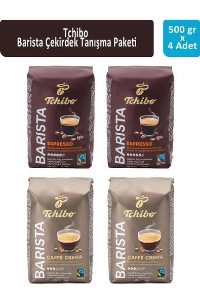 Tchibo Barista Çekirdek Kahve Tanışma Paketi 500 gr x 4 Adet