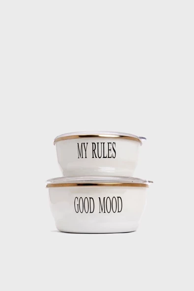 Miss Betty Motto Series 2'Li Saklama Kabı Fildişi 63455 - 2