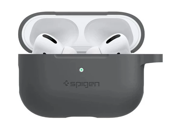 Spigen AirPods Pro (1. nesil) Kılıf Silicone Fit (Silikon) Charcoal - ASD00536 - OUTLET