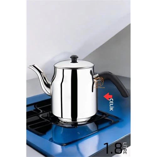 Çelik Demlik Paslanmaz Çelik Üst Demlik 1.7 Litre