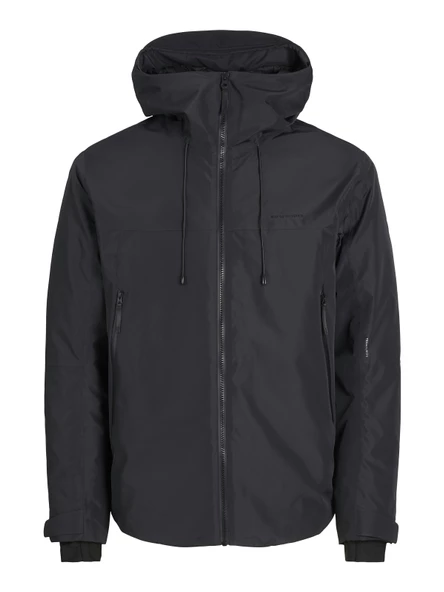 JACK JONES Erkek Softshell Su Geçirmez Siyah Mont 12262093 - 3