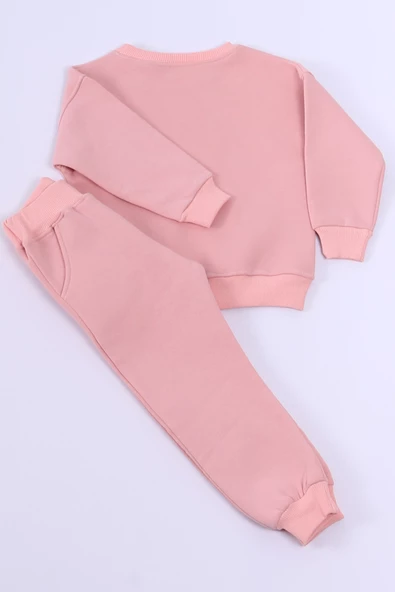 KIZ ÇOCUK EŞOFMAN TAKIMI KARAKTER BASKILI PUL PAYETLİ A59 - Resim 8