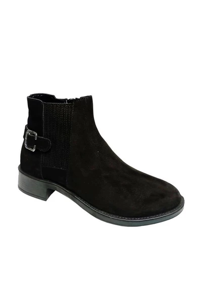 Üçel 24-042 Hakiki Nubuk Deri Anatomik Taban Kadın Bot - Resim 4