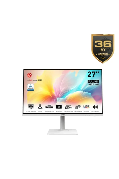 MSI Modern MD2712PW 27 1920x1080 100Hz 1ms HDMI Type-C IPS Monitör