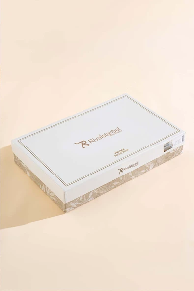 Rivaİstanbul Fiorella Mint Çift Kişilik Çarşaflı Yatak Örtüsü Takımı 6 Parça Uyku Seti - Resim 9