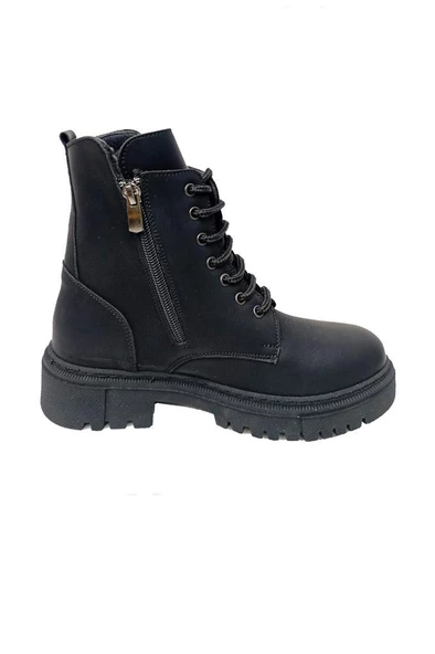 Freefour 6312 Deri Baglı Fermuarlı Postal Kadın Bot - Resim 2