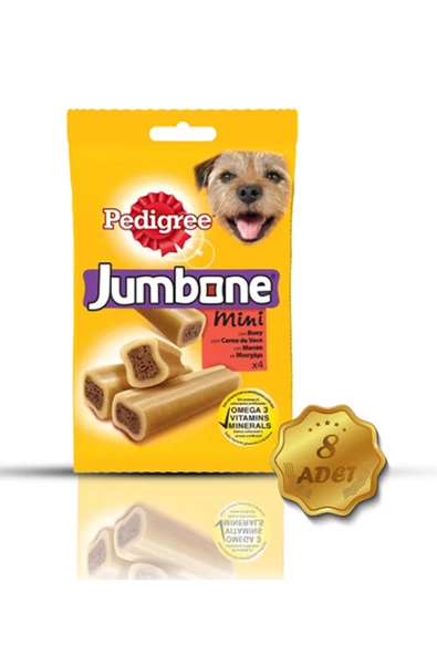 Pedigree Jumbone Mini Biftek Köpek Ödülü 160 gr X  8 Adet