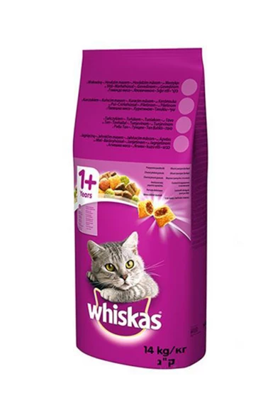 Whiskas Kuru Yetişkin Tavuk & Sebze Kedi maması 14 kg