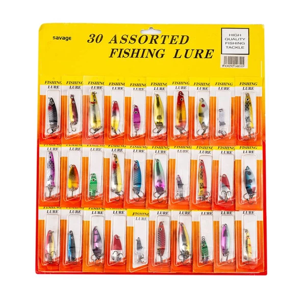 30'lu Olta Kaşığı Seti - Alabalık/Turna/Levrek - (SNK08-555) - Resim 2