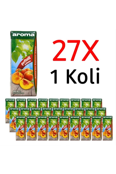 Aroma Şeftali Nektarı 200 ml X 27 Adet - 1