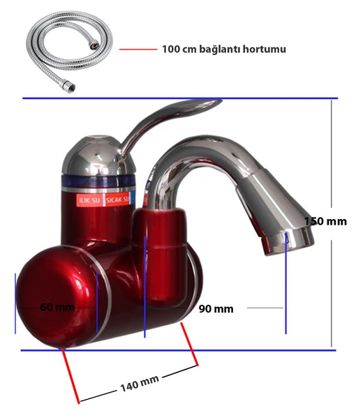 Taharet Sıcak Musluk THR-2K - 4