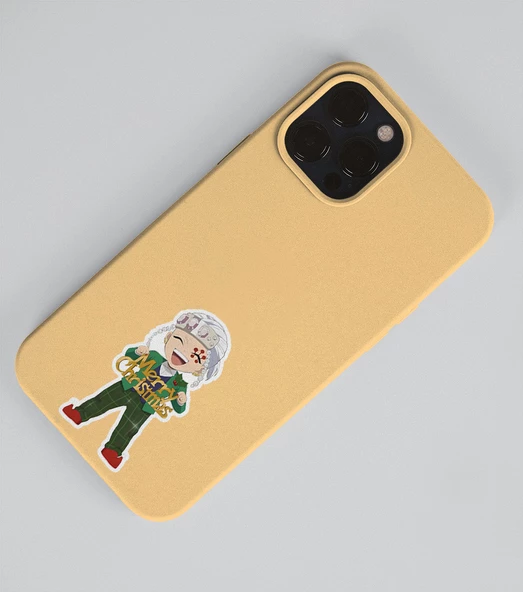 Demon Slayer-Yeni Yıl -Merry Christmas- Yılbaşı 2li çıkartma-etiket-süsleme-hediye-çıkartmaları - Resim 5