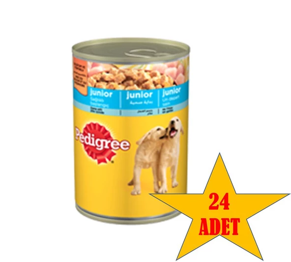 Pedigree Yavru-Junior Konserve 400 Gr x 24 Adet