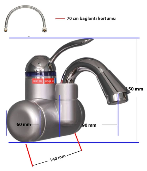Taharet Sıcak Musluk FHR-2S - 3