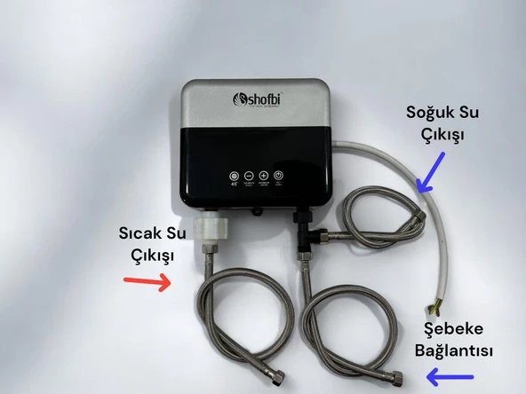Shofbi Akıllı Lavabo Şofbeni SH-4S Gri - 5