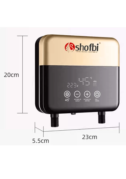 Shofbi Akıllı Lavabo Şofbeni SH-4G Altın - 3