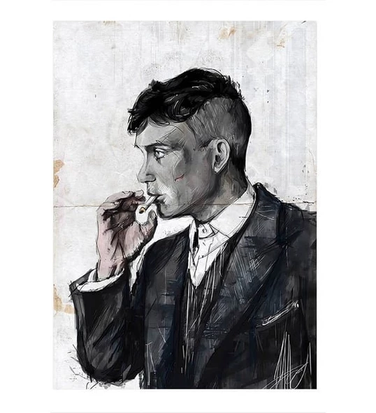 Hediyemi Peaky Blinders 18 x 27 Cm MDF Tablo (Çift Taraflı Bantlı )