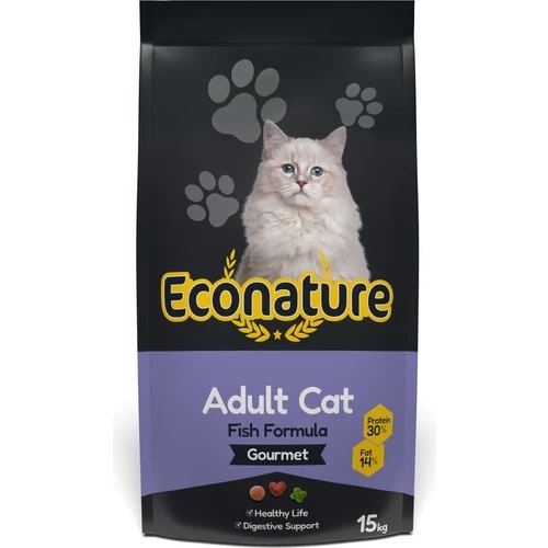 Eco Nature Gurme Renkli Balık Etli Yetişkin Kedi Maması 15 Kg