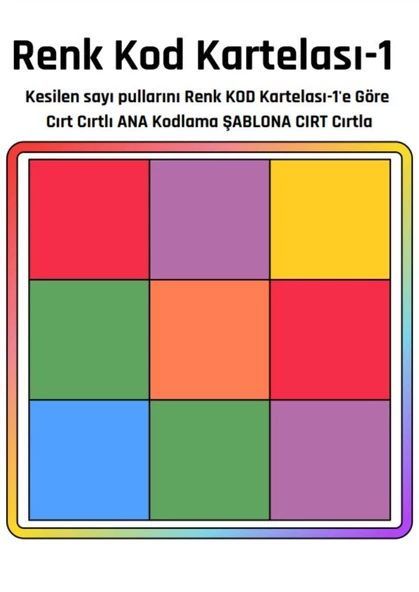 Cırt Cırtlı Çocuklar İçin Kodlamaya Giriş Seti (Renk-Sayı Kodlaması) - 6