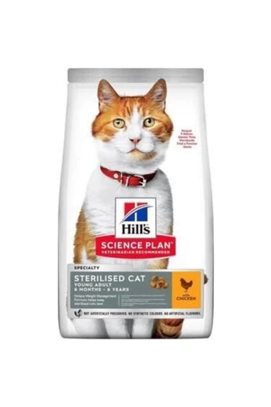 Hills Tavuklu Genç Yetişkin Kısır Kedi Maması 10 Kg