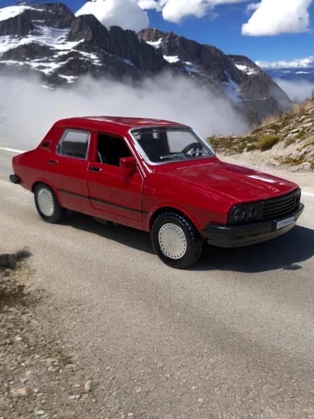 Metal Araba Çek Bırak Toros Bordo Sesli ve Işıklı ( 1/36 Ölçek ) - 5