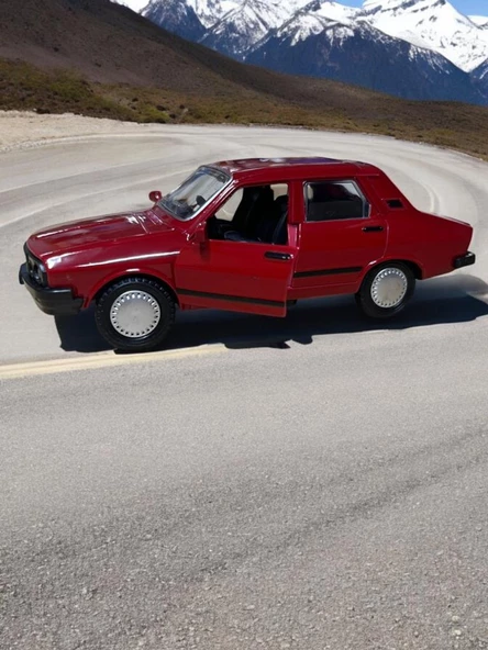 Metal Araba Çek Bırak Toros Bordo Sesli ve Işıklı ( 1/36 Ölçek ) - 4